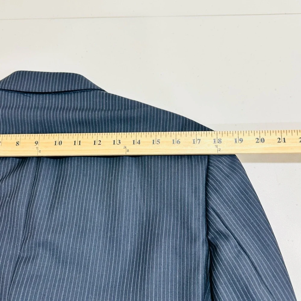 Brooks Brothers Regent Jacket Mens 40R Blue‎ Striped Wool Blazer Made In Italy